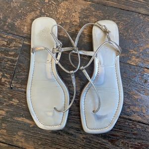 Prada Silver Sandal